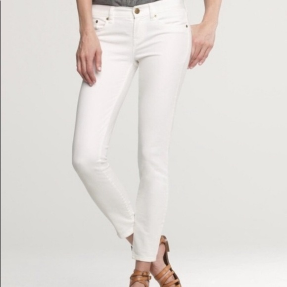 j crew white toothpick jeans